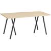 Hay - Tavolo rettangolare Loop - Legno naturale - Impiallacciatura di rovere - Designer Leif Jorgensen