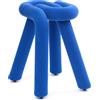 Moustache - Sgabello imbottito Bold - Blu - Schiuma di poliuretano - Designer Big Game
