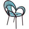 Moroso - Poltrona Afrique - Blu - Polietilene intrecciato - Designer Sebastian Herkner
