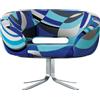 Cappellini - Poltrona imbottita Rive Droite - Blu - Schiuma di poliuretano - Designer Patrick Norguet