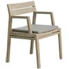 Ethimo - Cuscino per seduta Costes - Grigio - Tessuto acrilico - Designer Ethimo Design Studio