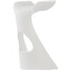 Slide - Sgabello bar Koncord - Bianco - Polietilene riciclabile - Designer Karim Rashid