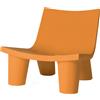 Slide - Poltrona bassa Low Lita - Arancione - polietilene riciclabile - Designer Paola Navone