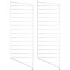 String Furniture - Montanti laterali String System - Bianco - Acciaio laccato - Designer Nils Strinning