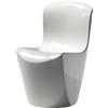 Slide - Sedia Zoe - Bianco - Polietilene riciclabile laccato - Designer Guglielmo Berchicci