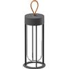 Flos - Lampada da esterno ricaricabile senza fili In Vitro - Grigio - Vetro borosilicato - Designer Philippe Starck