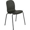 Cappellini - Sedia impilabile Tate - Nero - Compensato di faggio tinto - Designer Jasper Morrison