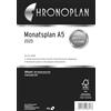Chronoplan 50285 - Inserto per calendario 2025 (piano mensile A5 (148 x 210 mm), calendario di ricambio per agenda mensile, per pianificazione mensile dettagliata, 1 mese su 1 pagina, con foro