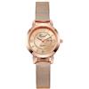 RORIOS Ragazze Minimalista Orologio da Polso Donna Analogico Quarzo Orologio Signora Cinturino in Maglia Impermeabile Orologio Oro Rosa Settimana Calendario