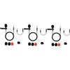 Artibetter 3pezzi Microfono Lavalier Omnidirezionale Clip Registrazioni Chiare Su Smartphone e Computer Design Leggero e Portatile Nero