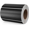 Meitaat Adesivi rettangolari neri 100 x 50 mm Etichette autoadesive con codice colore Rotolo mobile rimovibile 500 pezzi