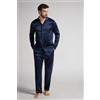 Intimissimi Pigiama Lungo In Seta Blu