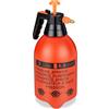 Relaxdays Spruzzatore a Pressione da 3 L, Ugello Regolabile Nebulizzatore Acqua e Diserbante da Giardino, Arancione Nero, 35 x 17,5 x 14 cm