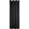 Eurofirany Design91 Eurofirany Adore Tenda Semitrasparente con Occhielli - 1 unità, Moderna Tenda per Finestra, per Camera da Letto, Soggiorno, Cucina, 140 g m², 140x250 cm, Nero