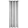 Eurofirany Elicia - Tenda liscia con glitter scintillanti, trasparente, con 8 occhielli, elegante, di alta qualità, glamour per camera da letto, soggiorno, in poliestere, argento, 140 x 250 cm