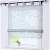Joyswahl, tenda a rullo "Jessica" con passanti, tessuto devoré, poliestere, viscosa., grigio., BxH 80x140cm