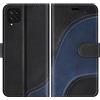 BoxTii Cover per Galaxy M32, Custodia in PU Pelle Portafoglio per Samsung Galaxy M32, Magnetica Cover a Libro con Slot per Schede, Nero