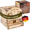 INSCAPE Wild West Riddles - Scatola di puzzle in legno per adulti, scatola per Cluebox, con scomparti nascosti, gadget regalo di compleanno per uomini e donne