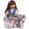 RUNGQIANY Bambole Reborn 24 Pollici Realistica Bambola Neonata Bambola-Baby Doll Corpo Morbido Tessuto Bambole Reincarnate Bambola Reale Aprire Gli Occhi Bambole Reborn Con Accessori Regalo di Natale