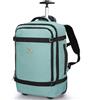 Hynes Eagle 42 Litri Borsa Da Viaggio Zaino Trolley Da Con Rotelle Borsa Da Viaggio a Mano per Uomini E Donne 17 Pollici Con Taschino per Bottiglia D'acqua 54x35x23cm Verde