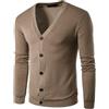 OHXSM Cardigan Leggero da Uomo Maglione con Scollo a V Bottone in Cotone Maglieria Cardigan Casual Sottile in Maglia Maglioni Cardigan Leggero con Scollo a V Maglieria a Maniche Lunghe Pullover Maglioni