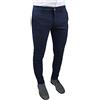 Cristiano Battistini Pantaloni Uomo sartoriali Slim Fit Casual Eleganti Invernali (60, Blu Scuro)
