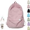 Yagerod School Bag Aesthetic, Cute Backpack For School, Korean Backpack, Black Backpack School, Rucksack Aesthetic, Back To School Supplies For Teen Middle (Pink)