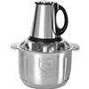 Jiklophg Tritacarne Elettrico in Acciaio Inox 5L Multifunzione Food Processore di Frutta e Verdura Tritatutto Macchina da Cucina Spina UE