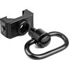 SBGJMY Adattatore di Montaggio Girevole per Imbracatura QD, Accessori per la con Anello Girevole con Fibbia Tattica con Bottone per Guida Picatinny da 20 mm (Nero)