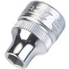 Hazet 880A-1/4 Inserto per Chiave a Bussola a Doppio Esagono, Argento, Attacco Quadro, Cavo, 10 mm 3/8 di Pollice
