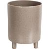 AlexandreHouse MACETA 3 PIES CERAMICA MARRON