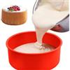 RoySmart 2 stampi da forno in silicone, 20 cm, rotondi, antiaderente, per torte a strati e torte arcobaleno