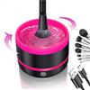 RoseFlower Pulitore Pennelli Trucco Elettrico, Automatica lava pennelli make up, macchina per la pulizia rotante multifunzionale - Pulizia efficace