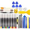 JZK Kit di strumenti per la riparazione del telefono, 33 pezzi, strumenti di leva per apertura, cacciaviti magnetici di precisione, kit completo professionale universale compatibile con iPhone, iPad,