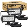 RIGIDON 2 Pcs 7 Pollici 36 W Faro da ricerca Led, Luce da Lavoro con Base Magnetica, Luce da Ricerca, Per Auto Fuoristrada, Camion SUV 4x4 Barca, DC 12 V 24V Flood Luci di Lavoro a Led, 6000K Bianca