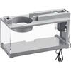 Generic Acquario in ABS Beta Set Up con Led e Filtro, Decorativo Retro Tranquillo Piccolo Acquario Con Pompa Acquario Rettangolare Per Pesci Betta, Gamberetti, Tartarughe e Rettili