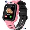 EUNICECG Smartwatch Bambini GPS Bambini Sveglia IP68 Impermeabile Puzzle Gioco Orologio Smartwatch Bambina SOS HD Foto Orologio Ragazza