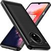iVoler Cover per Oneplus 7T, [Protezione Antiurto di Grado Militare] Custodia Sottile Morbida in Silicone TPU Anti-Impronte Anti-Graffio Protettiva Case, Nero