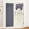 PONY DANCE Tende per Interni a Vetro Finestra Tende Oscuranti Grigie Moderne Curtains a Pacchetto con Velcro Facile da Installare, 2 Pezzi 70 x 180 CM