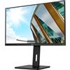AOC U32P2 - Monitor UHD da 32 pollici, regolabile in altezza (3840 x 2160, 75 Hz, HDMI 2.0, DisplayPort, hub USB), colore: Nero
