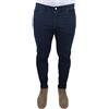 Cristiano Battistini Pantaloni Uomo Jeans Blu Scuro Navy Sartoriale Casual Elegante Invernale (56)