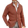 Generico Cardigan Uomo Cotone Leggero Senza Cappuccio Taglie Forti Maglione Spessa Cappotto Maniche Lunghe Giacchina vestibilità Morbida Giacca Slim Fit Maglia Semplice Felpa Comodo Top Fitness Maglia di Tuta