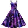Generic Halloween Costume Donna Suora Diavolo Travestimento Abiti Halloween Donna Nero Angelo Masquerade Strega Creepy Costumi Sexy Scheletro Vestito Gonna Adulto Party Vampiro Cheerleader