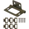 FUXXER 6 cerniere antiche, cerniere in metallo, effetto ferro, bronzo vintage, 52 x 39 mm, set da 6 pezzi