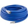 Poppstar Tubo per aria compressa attacco rapido 20 metri (PVC ibrido con tessuto, raccordo rapido) tubo compressore aria 20 bar, blu
