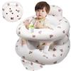 LANGNIDORIS Seggiolino Gonfiabile Neonato di 3-36 Mesi di, Sedia Gonfiabile per Bebè a Pieghevole con Pompa Integrata, Supporto per Seduta per Bimbi Piccoli (Testa di Orso)