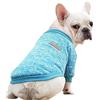 Ducomi Classic Felpa con Polsini e Collo Elasticizzati in Morbido Cotone Felpato per Cani e Gatti - Disponibile in Tutte Le Taglie e Vari Colori Melangiati (Light Blue, M)