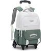 PROTAURI Zaino Con Ruote per Bambine Bambini e Adolescenti Zaino Trolley Scuola Elementare per Scuola Cartella Studenti Delle Primarie Bagaglio a Mano per Viaggi con 6 Ruote