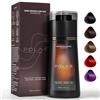 Shnbkls Shampoo per tinture per capelli Polar, Polar Hair Care, Shampoo per tinture istantanee Polar Hair Care, Shampoo per colorazioni naturali per capelli per la copertura dei capelli grigi (Dark Brown)