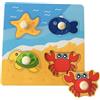 BNOYONERAS Puzzle Legno Bambini Puzzle di Animali con Maniglie Montessori Giochi Bambino Educativi Giochi in Legno Bambini Giocattoli Educativi Per L'Apprendimento Prescolare per 1 2 3 Anni (Style 2)